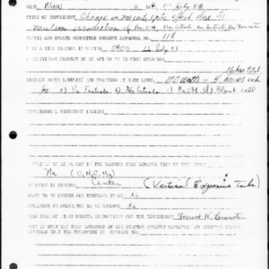 Request for Reactor Operation, Reactor Experiment No. 236 and 237, Change in magneto-optic effect due to neutron irradiation of sodium hydroxide, socium citrate, sodium tartrate, sodium formate, July 12, 1958