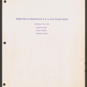Further Notes on Characteristics of N.C. State Research Reactor, September 10, 1950