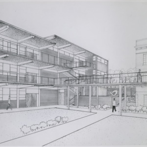 School of Design -- Building and renovation drawing, 1956