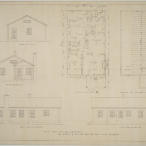 Typical plan and elevations, Type BR