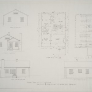 Typical plan and elevations, Type CR
