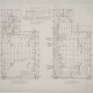 Structural plans, basement and first floor