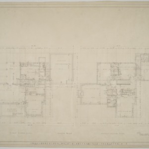 First floor plan, second floor plan