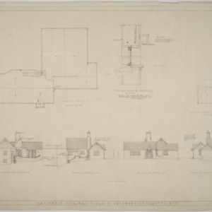 Roof plan, elevations