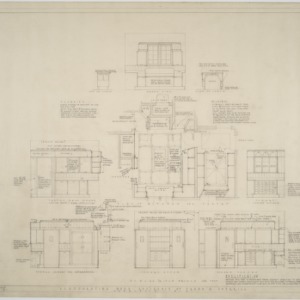 Plan of kitchen and pantry