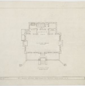 Floor plan, Pi Kappa Alpha Fraternity House