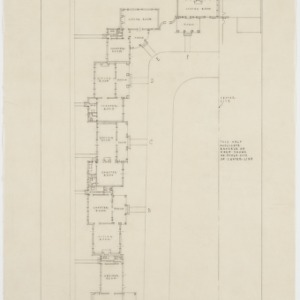 Room arrangement, plan of proposed fraternity house group