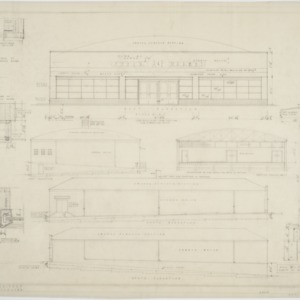 Elevations, sections