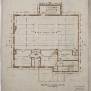 Second floor plan, cottage