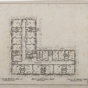 Third and fourth floor plans