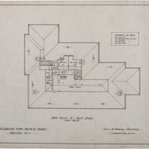 Third floor and roof plans