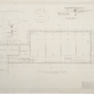 First floor plan of addition