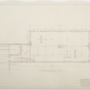 First floor framing plan of addition