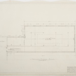 Second floor framing plan of addition