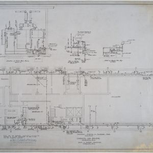 Basement heating and plumbing plan
