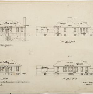 Elevations, Dining hall and heating plant