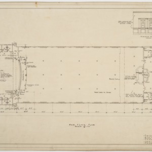 Main floor plan, theater