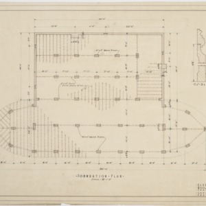 Foundation plan of clubhouse