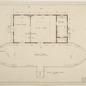 First floor plan of clubhouse
