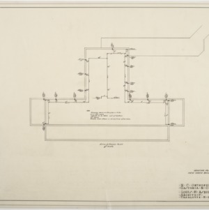 Attic piping and heating plan for Ward Building