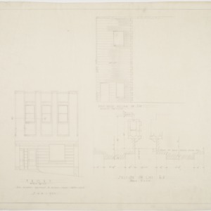 Front elevation, section