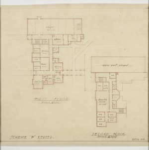 First floor and second floor plans
