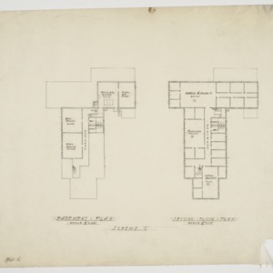 Scheme "C" basement and second floor