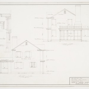Right and Left Side Elevations, Mantle Section