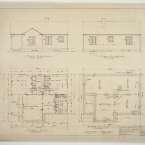 Foundation Plan; Floor Plan; Front and Rear Elevations (VOID)