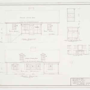 Front and Rear Elevations, Cabinet Section and Elevations