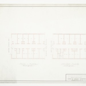Second and Third Floor Plans