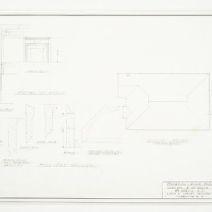 Roof Plan, Mantel and Molding Details