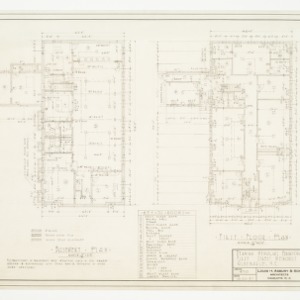 Basement and First Floor Plans