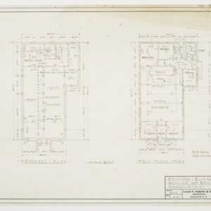 Basement and First Floor Plans