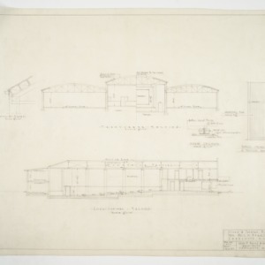 Front, rear and sectional elevations and second floor plan
