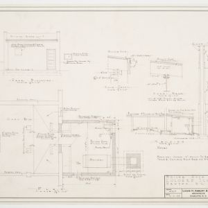 Boiler room floor plan, elevation and details