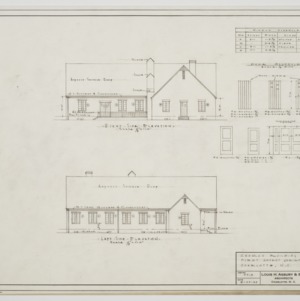 Left and rear elevations