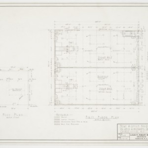 First floor plan and plot plan
