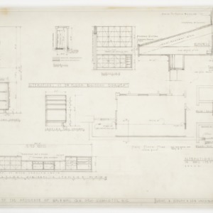 Cabinet and dormer elevations sections