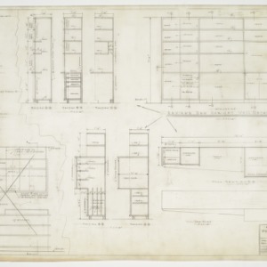 Cabinet elevations and sections