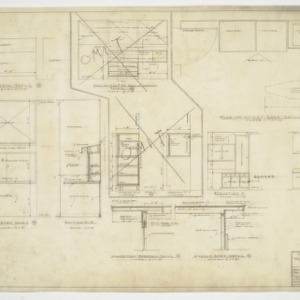 Cabinet elevations and sections