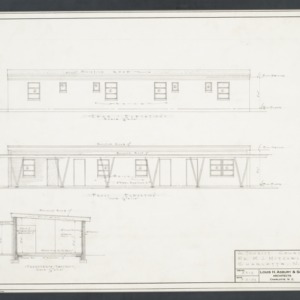 Elevations and sectional elevation