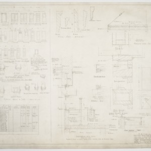 Tool house floor plans, elevations and wall section