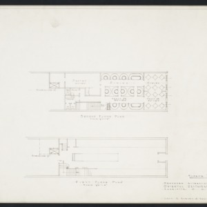 Scheme "A" first and second floor plan