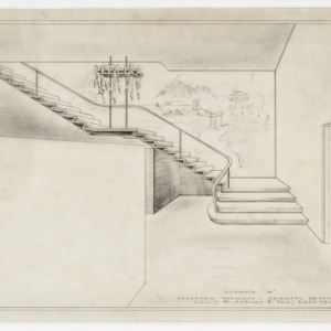 Scheme "A" stairway rendering