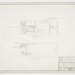 First and second floor plan