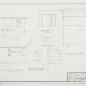 Elevations, cabinets elevations and sectional elevations