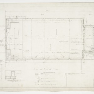 Second floor plan and counter elevations