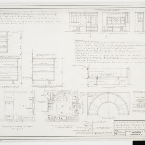 Kitchen floor plan, cabinet details and elevations