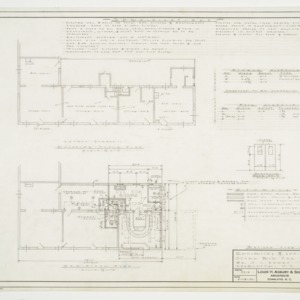 Existing and planned floor plans